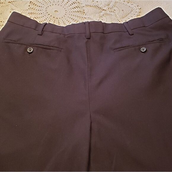 Mens Merona Black Dress Pants with Cuffs 38 X 32 - Picture 3 of 5